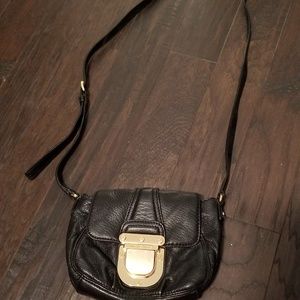 Michael Kors black leather crossbody